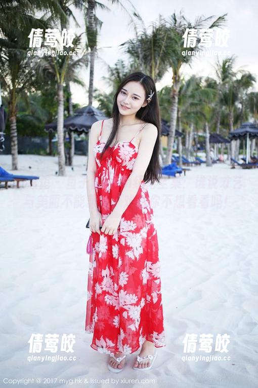 美媛馆 - 鱼子酱Fish红裙全集：谁说才艺与美丽不能兼得？难道你不想看看吗！