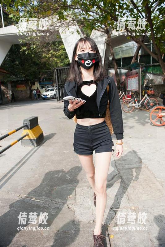魔镜街拍 - 婷婷的日常工作：粉裙与销售的奇妙结合原图写真